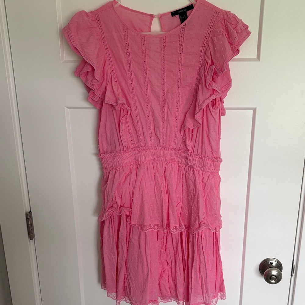 Forever 21 Pink Ruffled women’s dress